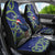 Personalized New Zealand Pukeko Christmas Car Seat Cover Meri Kirihimete Taniko Ponga Koru Blue - Polynesian Pride