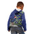 Personalized New Zealand Pukeko Christmas Kid Hoodie Meri Kirihimete Taniko Ponga Koru Blue - Polynesian Pride