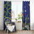 Personalized New Zealand Pukeko Christmas Window Curtain Meri Kirihimete Taniko Ponga Koru Blue - Polynesian Pride