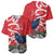 Personalized New Zealand Pukeko Christmas Baseball Jersey Meri Kirihimete Taniko Ponga Koru Red - Polynesian Pride