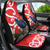 Personalized New Zealand Pukeko Christmas Car Seat Cover Meri Kirihimete Taniko Ponga Koru Red - Polynesian Pride