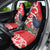 Personalized New Zealand Pukeko Christmas Car Seat Cover Meri Kirihimete Taniko Ponga Koru Red - Polynesian Pride