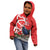 Personalized New Zealand Pukeko Christmas Kid Hoodie Meri Kirihimete Taniko Ponga Koru Red - Polynesian Pride