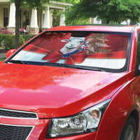Personalized New Zealand Sheep Christmas Auto Sun Shade Hipi Meri Kirihimete Silver Fern Xmas Tree LT14 - Polynesian Pride
