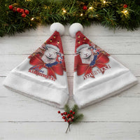 Personalized New Zealand Sheep Christmas Santa Hat Hipi Meri Kirihimete Silver Fern Xmas Tree LT14 - Polynesian Pride