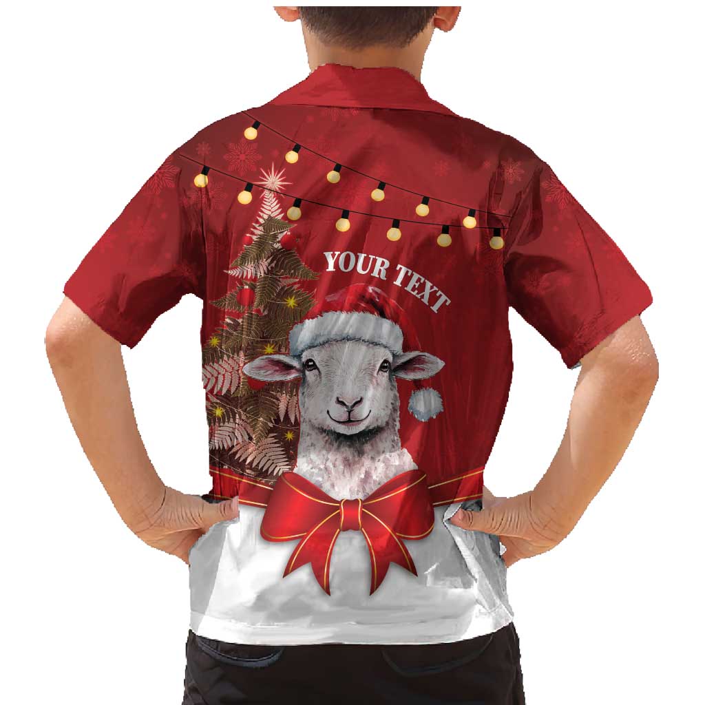 Personalized New Zealand Sheep Christmas Family Matching Mermaid Dress and Hawaiian Shirt Hipi Meri Kirihimete Silver Fern Xmas Tree LT14 - Polynesian Pride