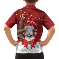 Personalized New Zealand Sheep Christmas Family Matching Puletasi and Hawaiian Shirt Hipi Meri Kirihimete Silver Fern Xmas Tree LT14 - Polynesian Pride