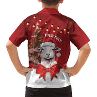 Personalized New Zealand Sheep Christmas Hawaiian Shirt Hipi Meri Kirihimete Silver Fern Xmas Tree LT14 - Polynesian Pride
