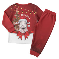 Personalized New Zealand Sheep Christmas Pajama Set Hipi Meri Kirihimete Silver Fern Xmas Tree LT14 - Polynesian Pride
