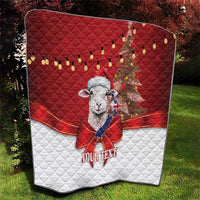 Personalized New Zealand Sheep Christmas Quilt Hipi Meri Kirihimete Silver Fern Xmas Tree LT14 - Polynesian Pride