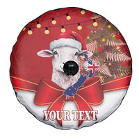 Personalized New Zealand Sheep Christmas Spare Tire Cover Hipi Meri Kirihimete Silver Fern Xmas Tree LT14 - Polynesian Pride