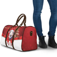 Personalized New Zealand Sheep Christmas Travel Bag Hipi Meri Kirihimete Silver Fern Xmas Tree LT14 - Polynesian Pride