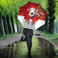Personalized New Zealand Sheep Christmas Umbrella Hipi Meri Kirihimete Silver Fern Xmas Tree LT14 - Polynesian Pride