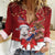 Personalized New Zealand Sheep Christmas Women Casual Shirt Hipi Meri Kirihimete Silver Fern Xmas Tree - Polynesian Pride