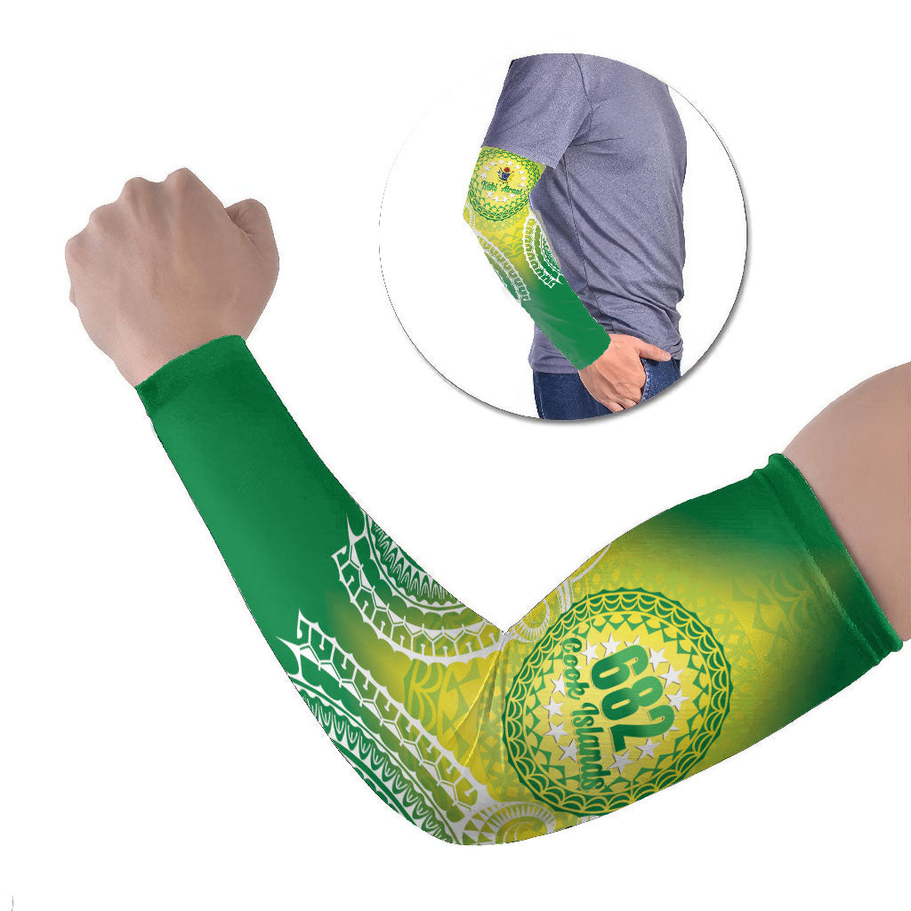 Cook Islands 682 Arm Sleeves Kuki 'Airani Area Code Proud