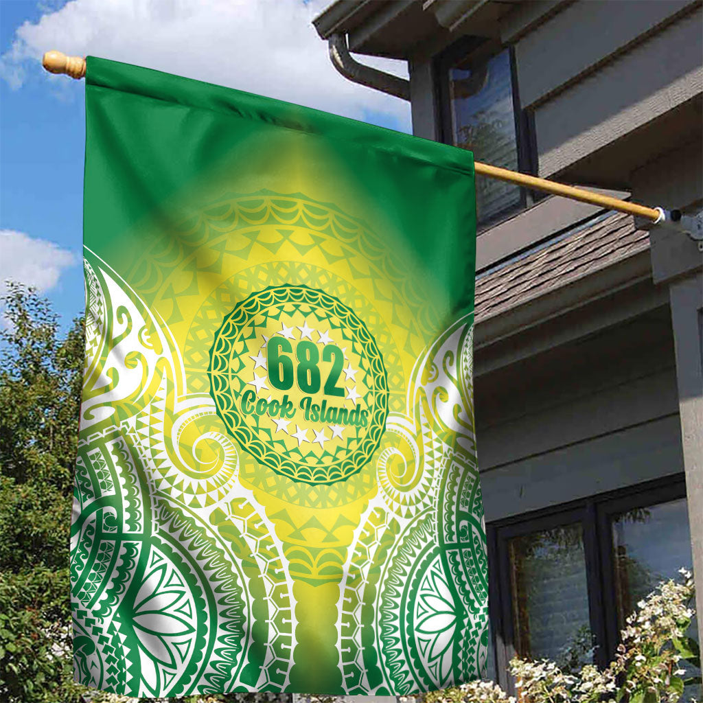 Cook Islands 682 Garden Flag Kuki 'Airani Area Code Proud