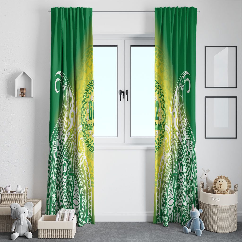 Cook Islands 682 Window Curtain Kuki 'Airani Area Code Proud LT14 - Polynesian Pride