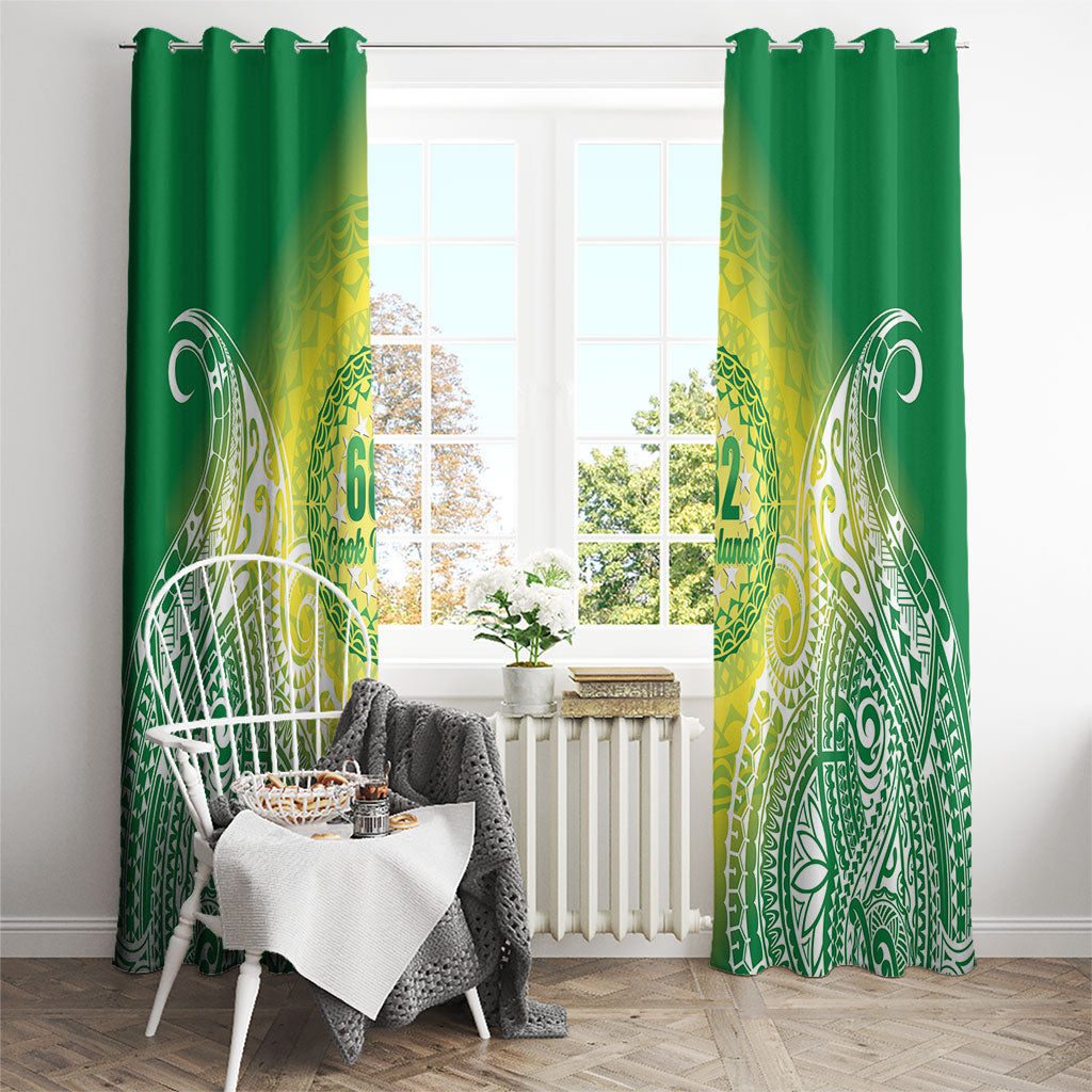Cook Islands 682 Window Curtain Kuki 'Airani Area Code Proud LT14 - Polynesian Pride