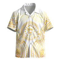 Cook Islands Gospel Day Kid Hawaiian Shirt Happy Nuku Day Tiare Maori Gold LT14 - Polynesian Pride
