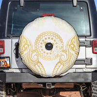 Cook Islands Gospel Day Spare Tire Cover Happy Nuku Day Tiare Maori Gold LT14 Gold - Polynesian Pride