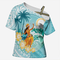 Ura Cook Islands Cross Shoulder Shirt Kuki 'Airani Traditional Dance Tropical Vibes