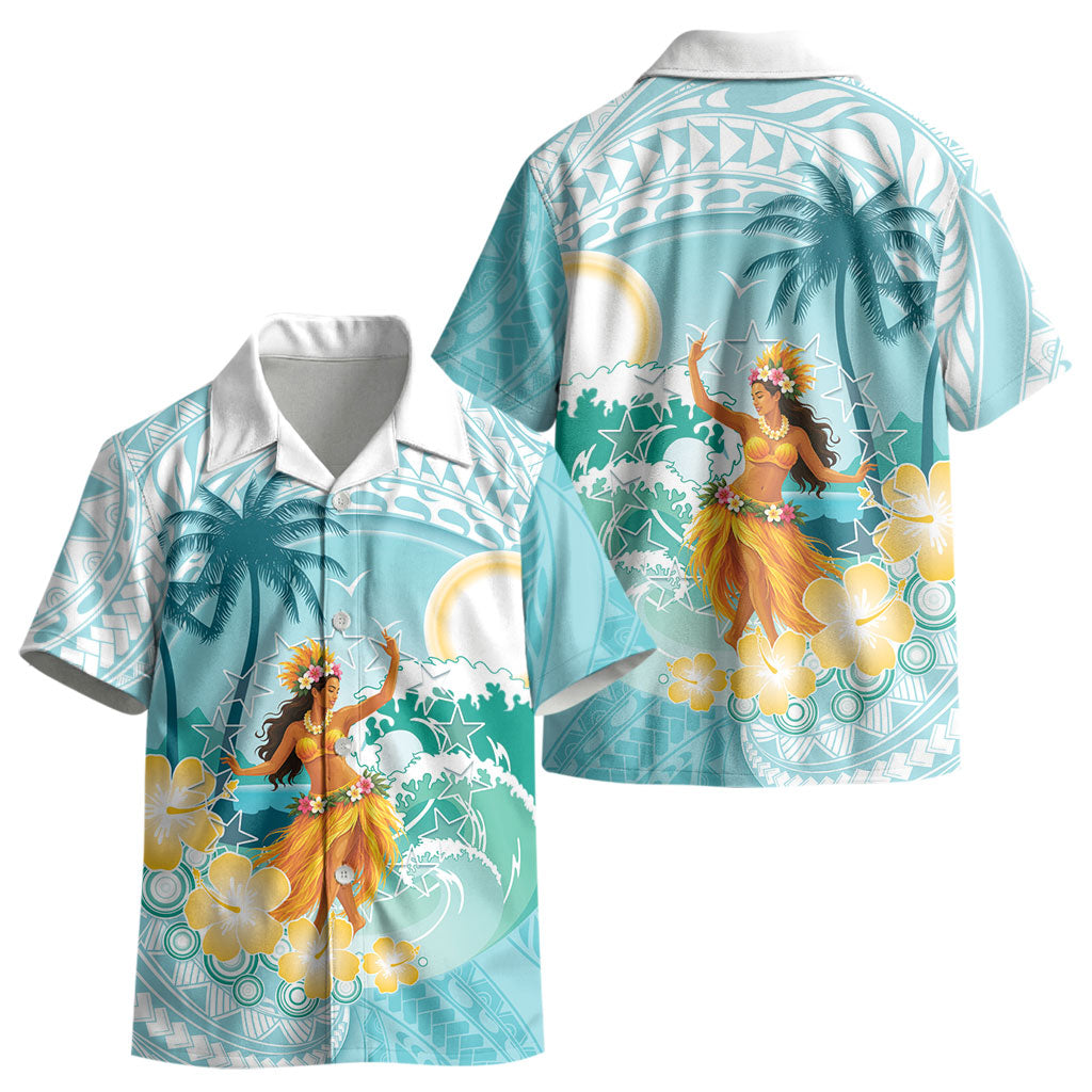 Ura Cook Islands Kid Hawaiian Shirt Kuki 'Airani Traditional Dance Tropical Vibes LT14 - Polynesian Pride