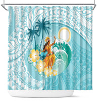 Ura Cook Islands Shower Curtain Kuki 'Airani Traditional Dance Tropical Vibes