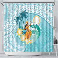 Ura Cook Islands Shower Curtain Kuki 'Airani Traditional Dance Tropical Vibes