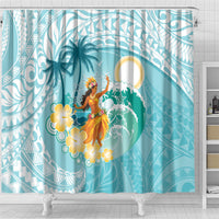 Ura Cook Islands Shower Curtain Kuki 'Airani Traditional Dance Tropical Vibes