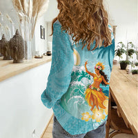 Ura Cook Islands Women Casual Shirt Kuki 'Airani Traditional Dance Tropical Vibes