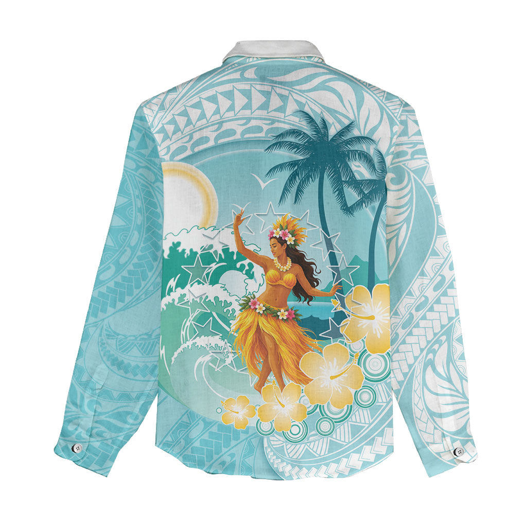 Ura Cook Islands Women Casual Shirt Kuki 'Airani Traditional Dance Tropical Vibes