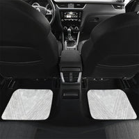 Peniamina Gospel Day Niue Car Mats Cross Dove Hiapo Pattern White