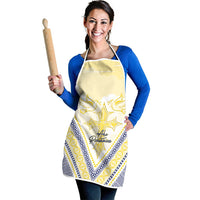 Peniamina Gospel Day Niue Apron Cross Dove Hiapo Pattern Yellow