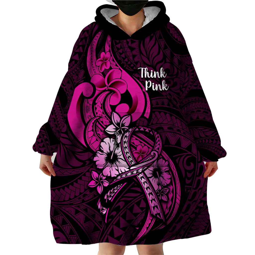 polynesia-breast-cancer-awareness-wearable-blanket-hoodie-think-pink-polynesian-ribbon-black-version