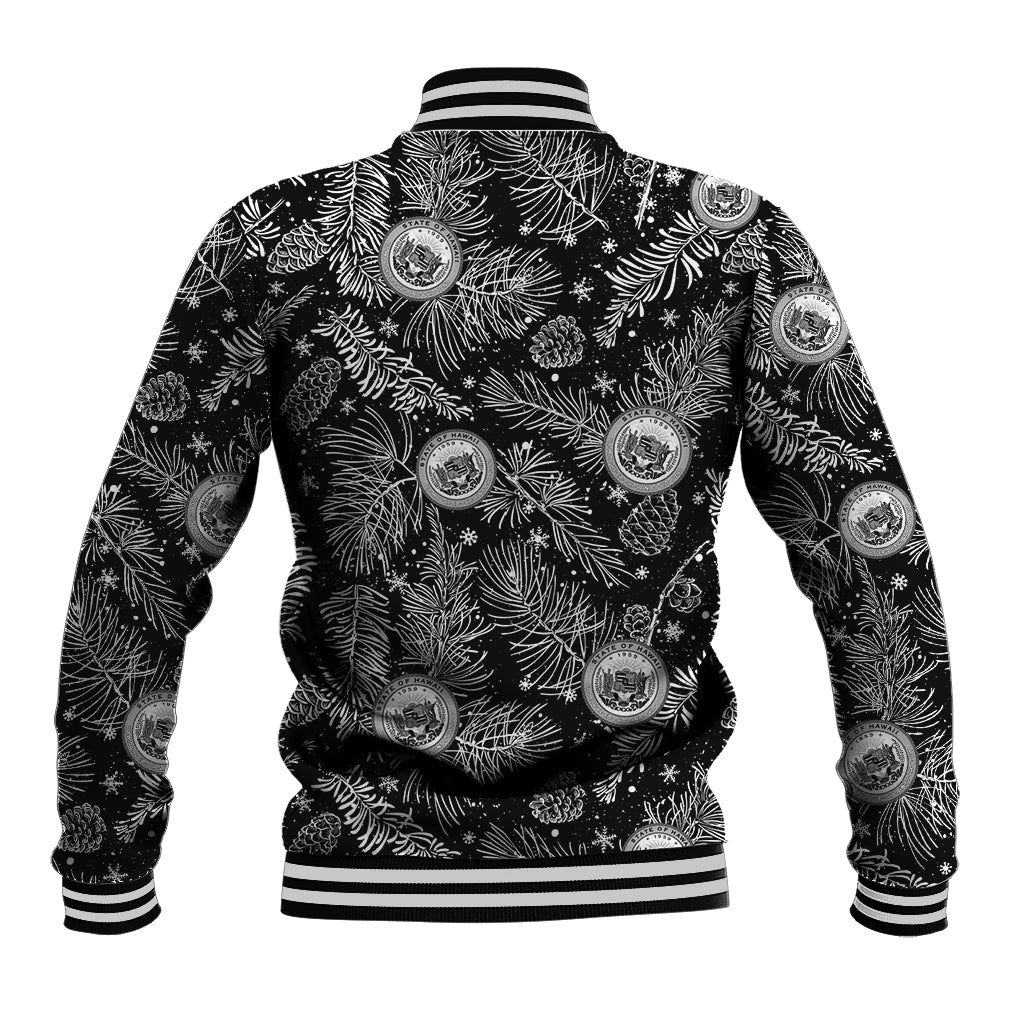 Hawaii Christmas Baseball Jacket Tropical Style With Coat Of Arms LT14 - Polynesian Pride