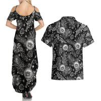 Hawaii Christmas Couples Matching Summer Maxi Dress and Hawaiian Shirt Tropical Style With Coat Of Arms LT14 - Polynesian Pride