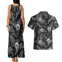 Hawaii Christmas Couples Matching Tank Maxi Dress and Hawaiian Shirt Tropical Style With Coat Of Arms LT14 - Polynesian Pride