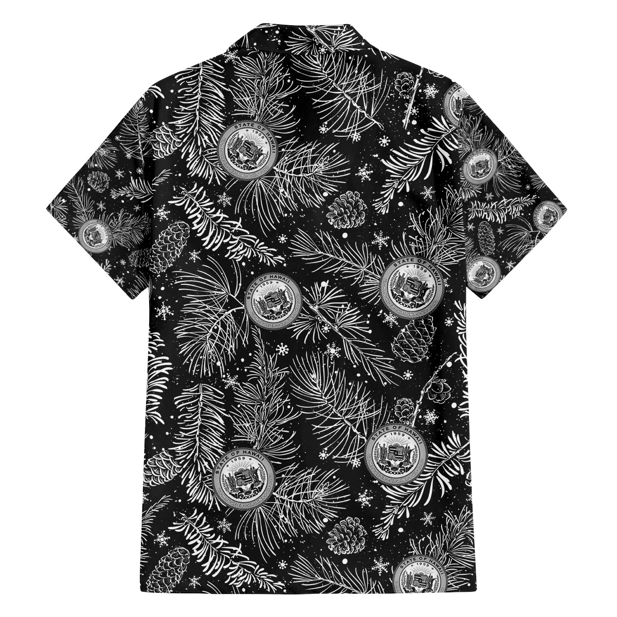 Hawaii Christmas Family Matching Puletasi Dress and Hawaiian Shirt Tropical Style With Coat Of Arms LT14 - Polynesian Pride