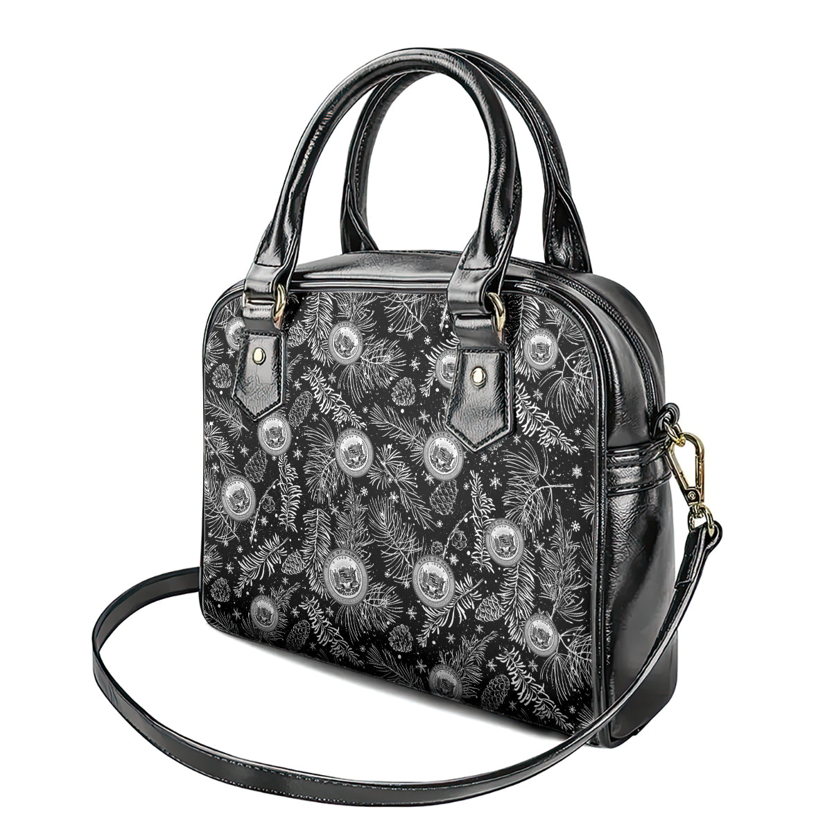 Hawaii Christmas Shoulder Handbag Tropical Style With Coat Of Arms LT14 - Polynesian Pride
