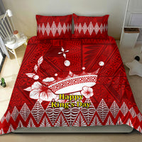 Tonga King Tupou I Day Bedding Set Tongan Ngatu Pattern With Crown LT14 - Polynesian Pride