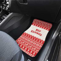 Red Mele Kalikimaka Hawaii Car Mats Funny Ho Ho Ho Santa Shaka LT14 - Polynesian Pride