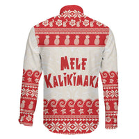 Red Mele Kalikimaka Hawaii Family Matching Summer Maxi Dress and Hawaiian Shirt Funny Ho Ho Ho Santa Shaka LT14 - Polynesian Pride