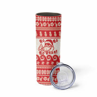 Red Mele Kalikimaka Hawaii Skinny Tumbler Funny Ho Ho Ho Santa Shaka LT14 - Polynesian Pride