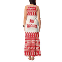 Red Mele Kalikimaka Hawaii Tank Maxi Dress Funny Ho Ho Ho Santa Shaka LT14 - Polynesian Pride