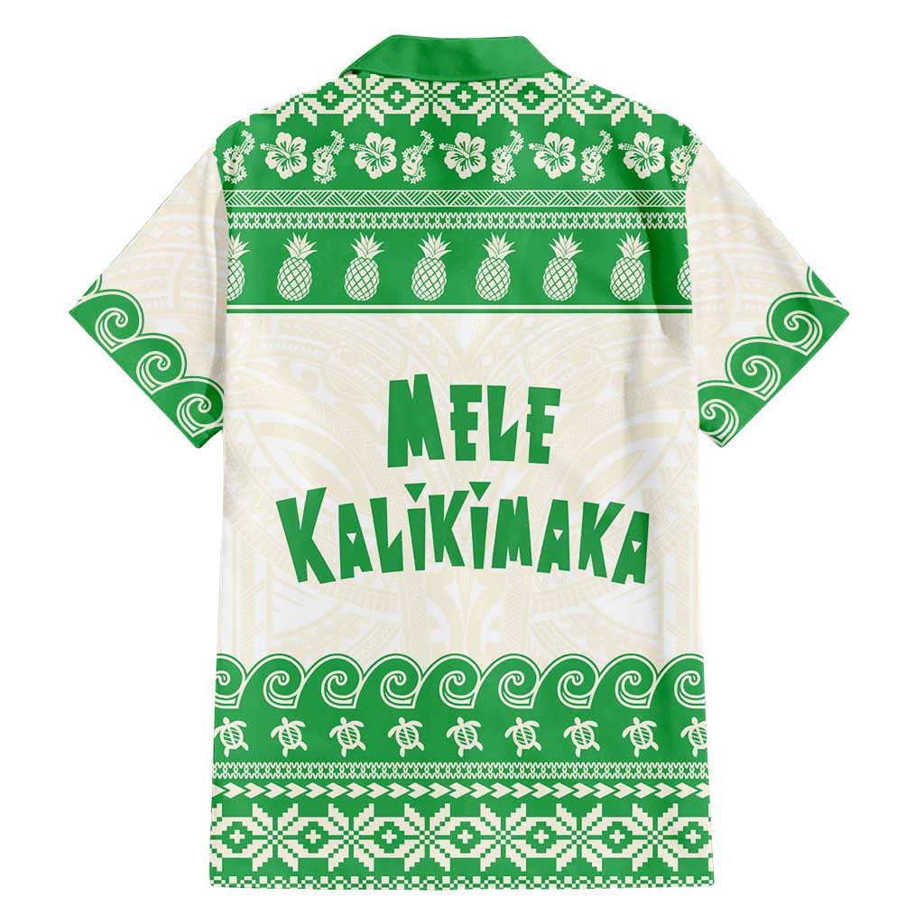 Green Mele Kalikimaka Hawaii Hawaiian Shirt Funny Ho Ho Ho Santa Shaka LT14 - Polynesian Pride