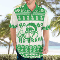 Green Mele Kalikimaka Hawaii Hawaiian Shirt Funny Ho Ho Ho Santa Shaka LT14 - Polynesian Pride