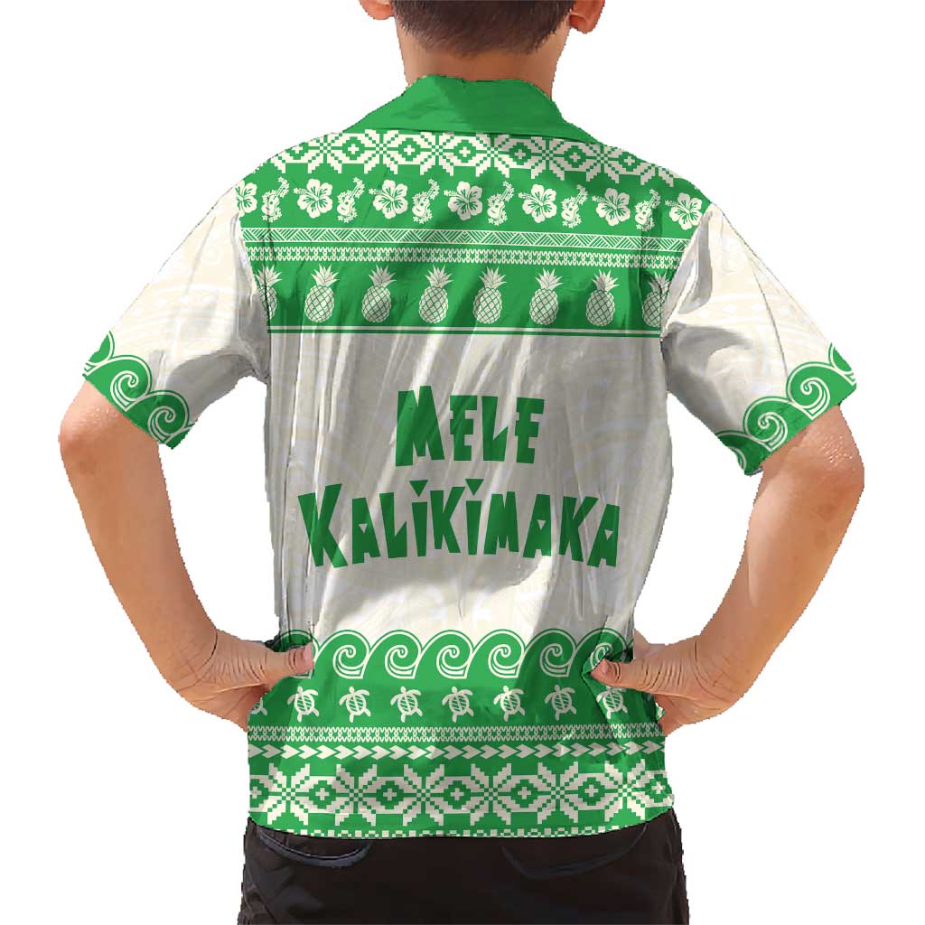 Green Mele Kalikimaka Hawaii Hawaiian Shirt Funny Ho Ho Ho Santa Shaka LT14 - Polynesian Pride
