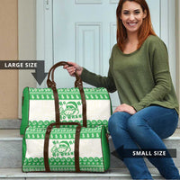 Green Mele Kalikimaka Hawaii Travel Bag Funny Ho Ho Ho Santa Shaka - Polynesian Pride