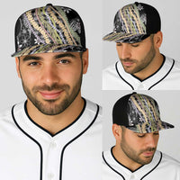 Black Palaka Hawaii Leis Baseball Net Cap Hawaiian-plaid Elegant Tropical Vibes LT14 - Polynesian Pride