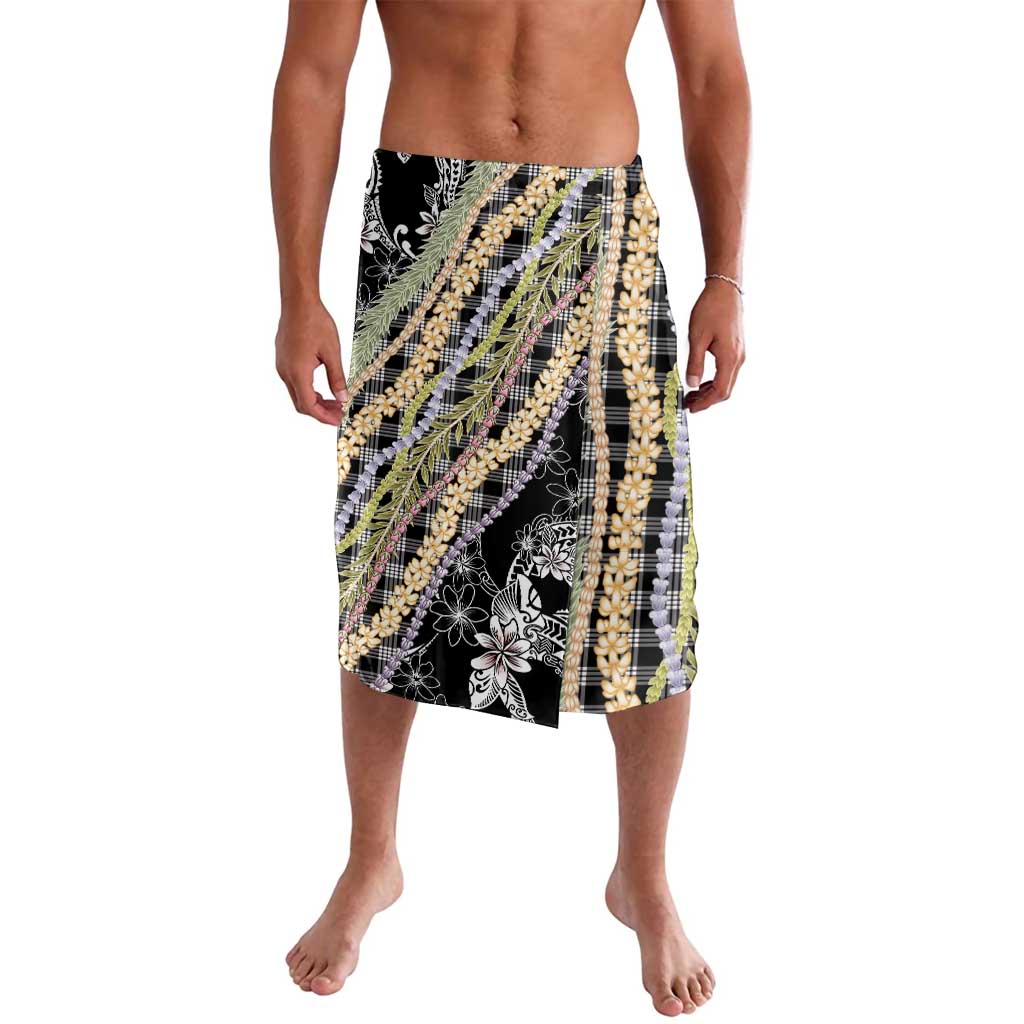 Black Palaka Hawaii Leis Lavalava Hawaiian-plaid Elegant Tropical Vibes - Polynesian Pride
